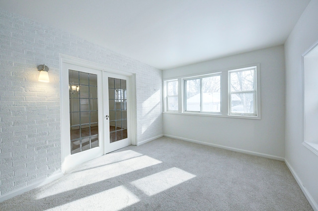 9543 W Outer Dr, Detroit, MI 48223 - unfurnished sunroom with french doors