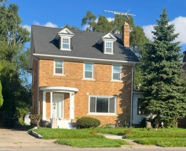 9543 W Outer Dr, Detroit, MI 48223 - colonial home with a chimney