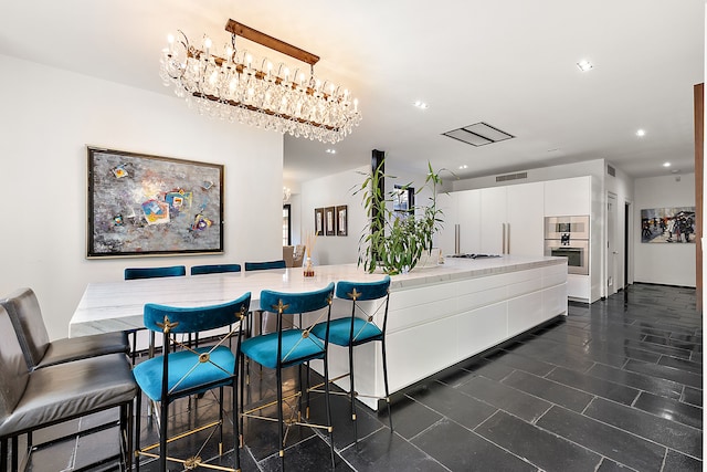 1771 Balmoral Dr, Detroit, MI 48203 - dining area featuring recessed lighting and visible vents