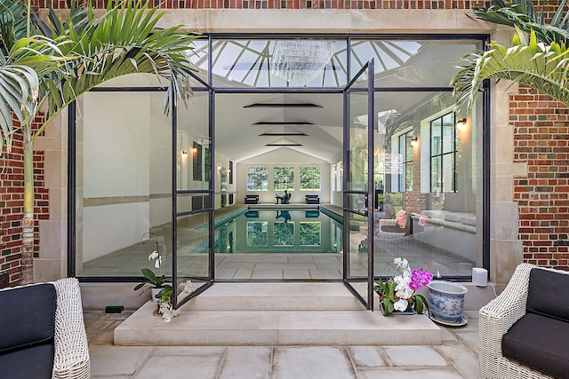 1771 Balmoral Dr, Detroit, MI 48203 - outdoor pool featuring a lanai and a patio area