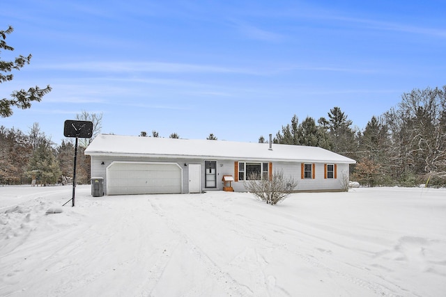 ranch-style home with an attached garage