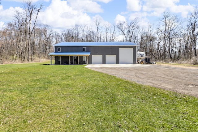 229 S Sutton Rd, Jackson, MI 49203 - exterior space with driveway and covered porch
