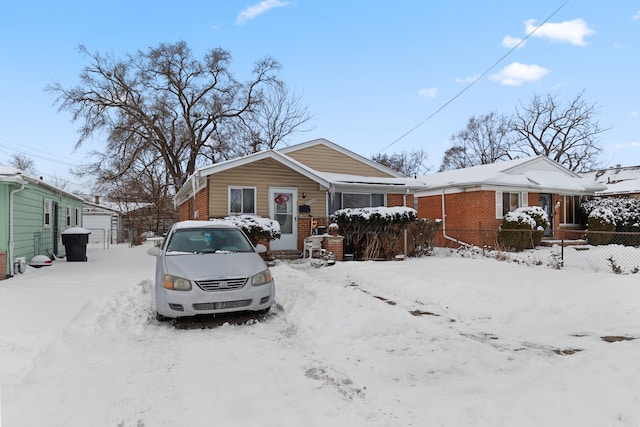 view of front of property with brick siding