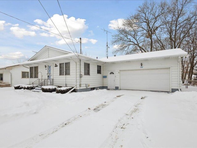 ranch-style house with an attached garage