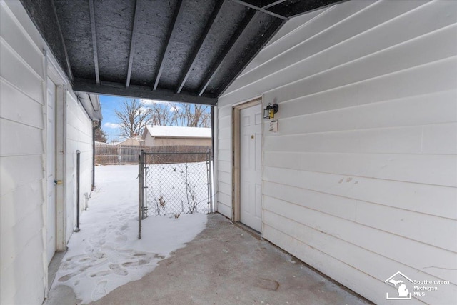 view of patio / terrace with fence