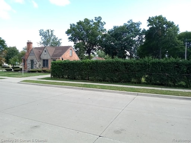 view of street with curbs and sidewalks