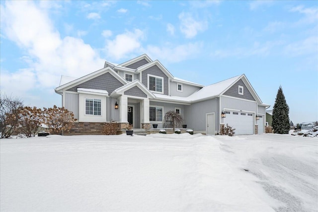 view of front of house featuring an attached garage