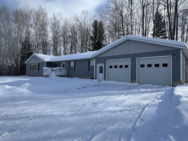 view of front of house with an attached garage