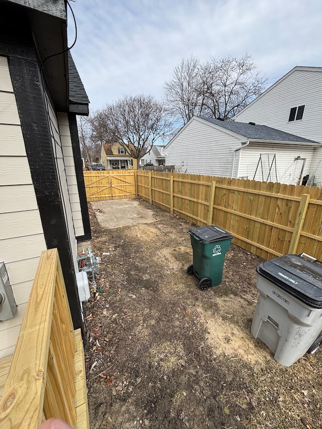 view of yard with fence private yard