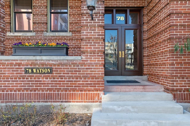 78 Watson St Unit 13, Detroit, MI 48201 - entrance to property featuring brick siding and french doors