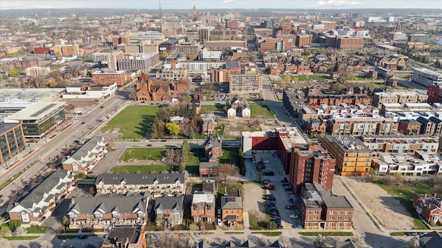 78 Watson St Unit 13, Detroit, MI 48201 - birds eye view of property with a view of city
