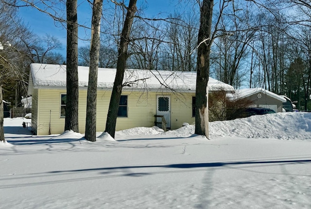 view of front of home