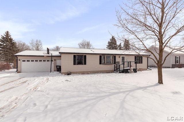 view of front of house featuring an attached garage