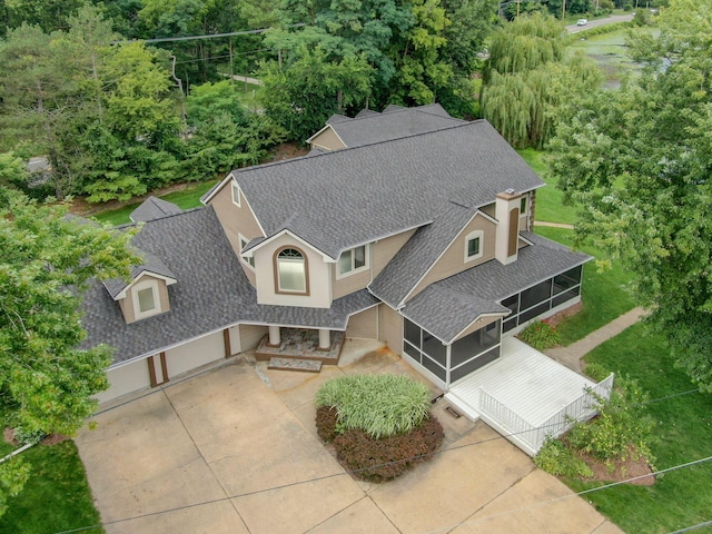 bird's eye view