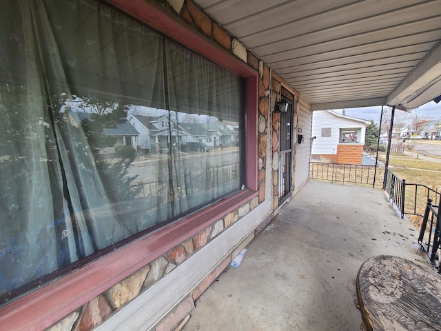 view of patio with covered porch