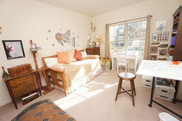 bedroom featuring carpet floors