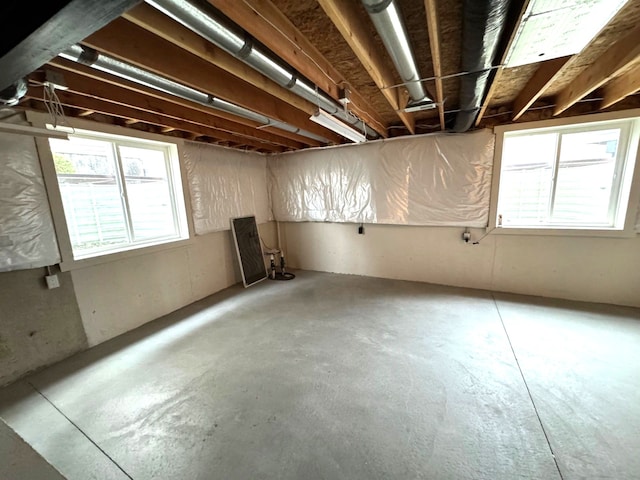 view of basement