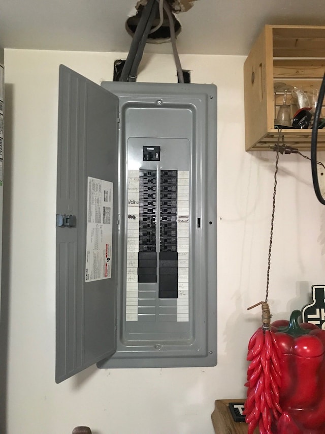 utility room with electric panel