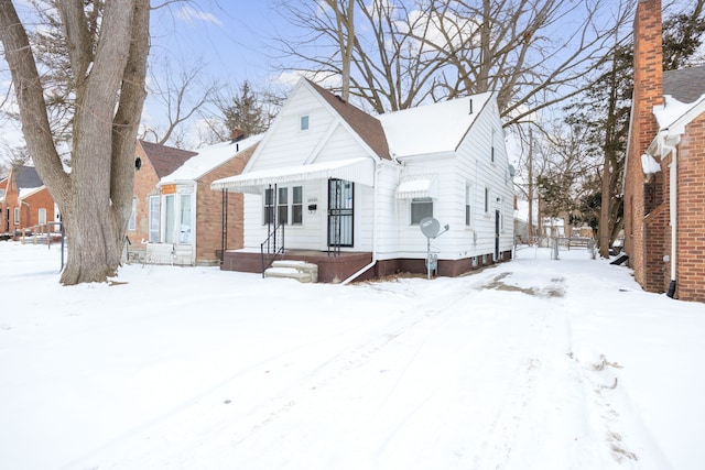 view of bungalow