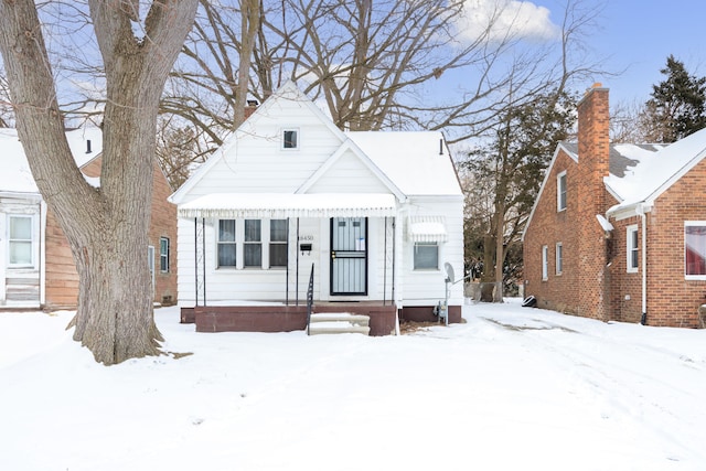 view of bungalow-style home