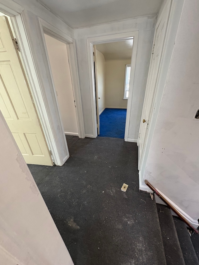 hallway with baseboards