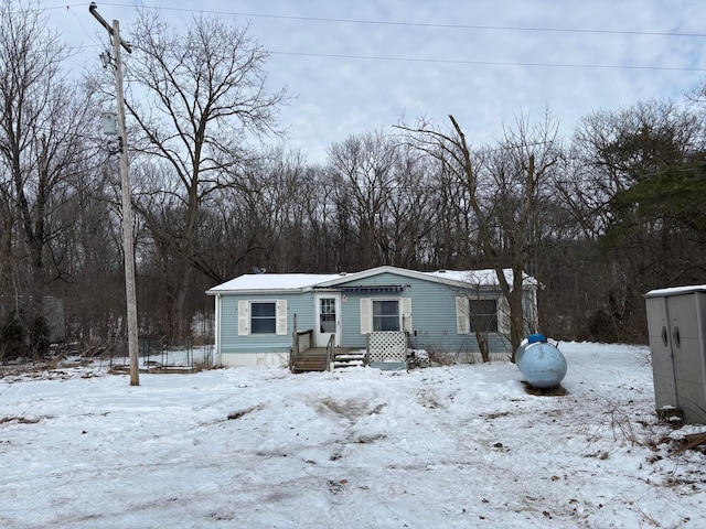 view of manufactured / mobile home