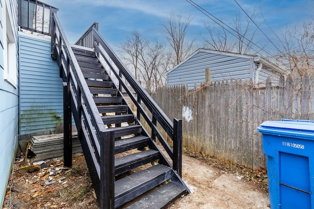 view of staircase