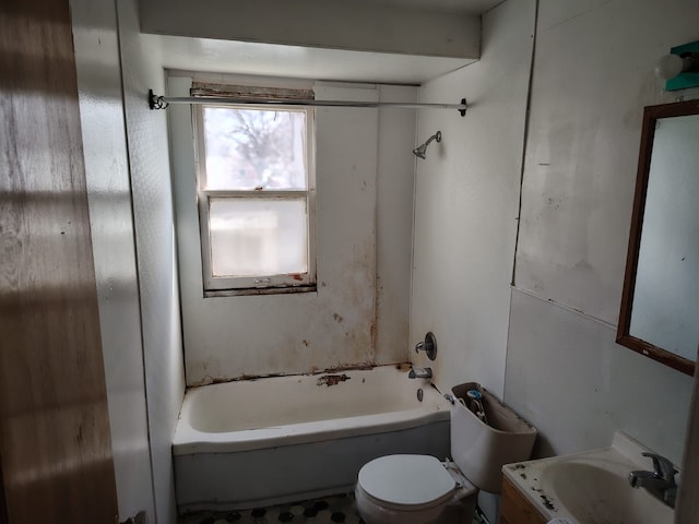 18401 Justine St, Detroit, MI 48234 - full bath with vanity, toilet, and bathtub / shower combination
