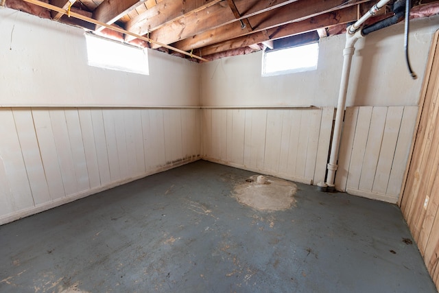 18953 Woodcrest St, Harper Woods, MI 48225 - below grade area featuring wood walls