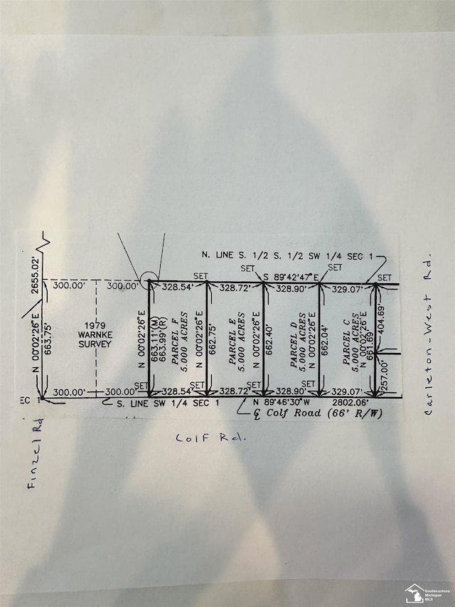 ParcelG Colf Road, Carleton MI, 48117 land for sale