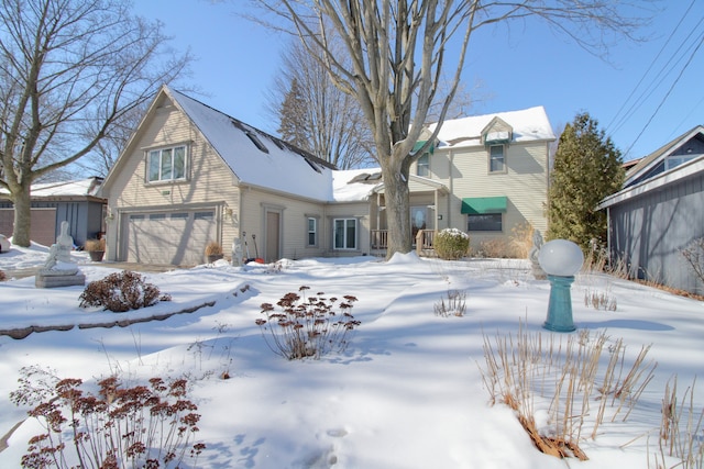 view of front of house with an attached garage