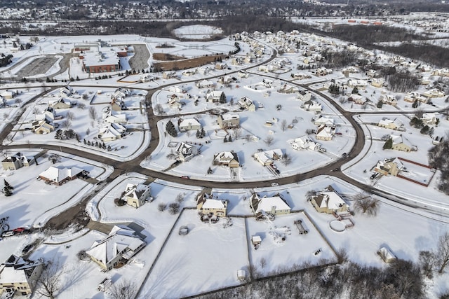 6440 Wailea Dr, Grand Blanc, MI 48439 - view of snowy aerial view