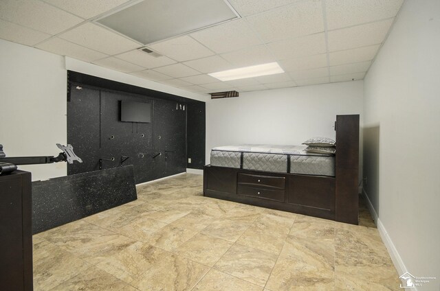 7740 Ternes St, Dearborn, MI 48126 - interior space featuring baseboards, visible vents, and a drop ceiling