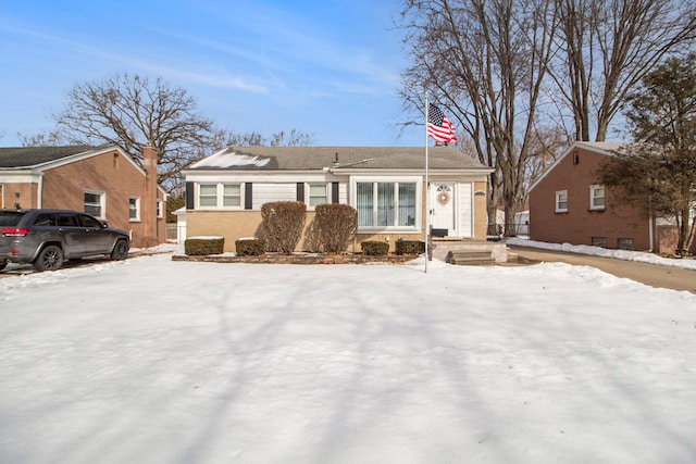 view of front of home