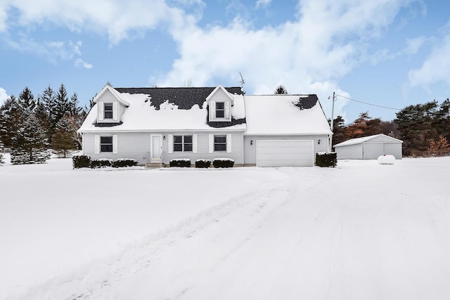 view of cape cod home