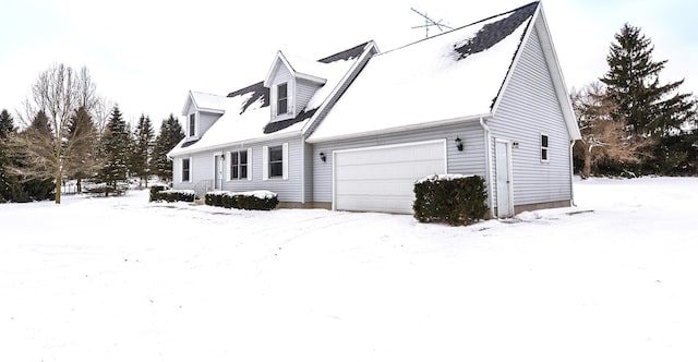 view of front of home with an attached garage