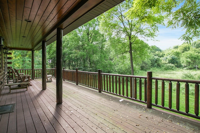 view of deck