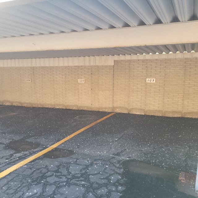 garage with covered parking