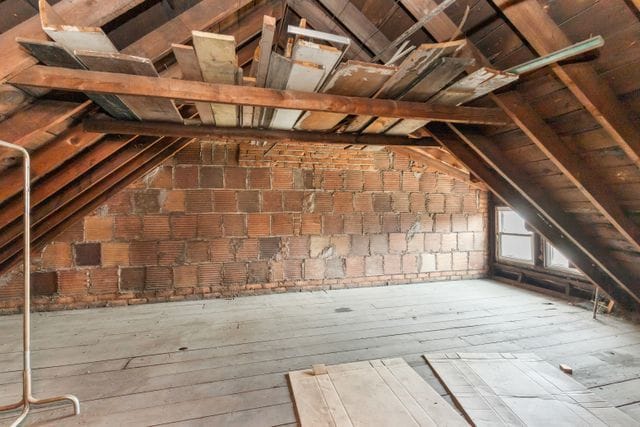 view of attic