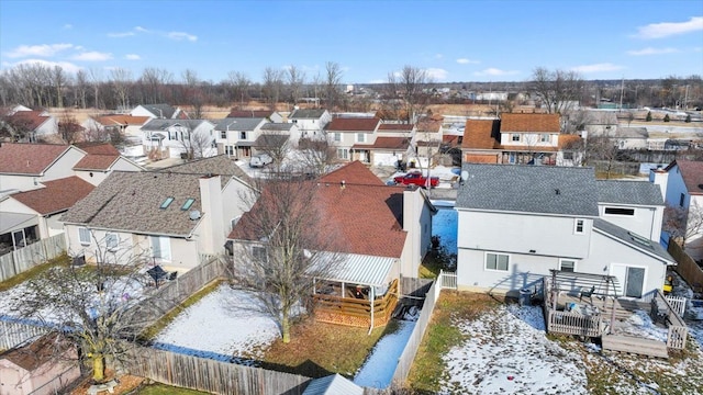 birds eye view of property featuring a residential view