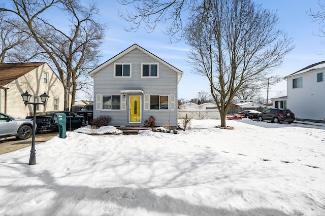 view of front of house featuring a residential view