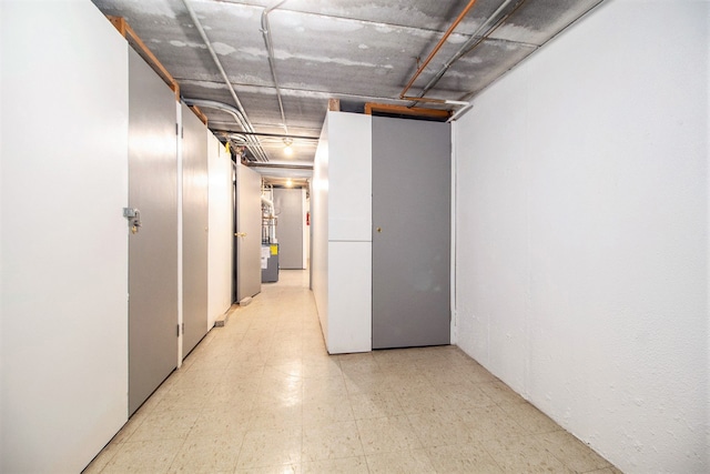 interior space with tile patterned floors