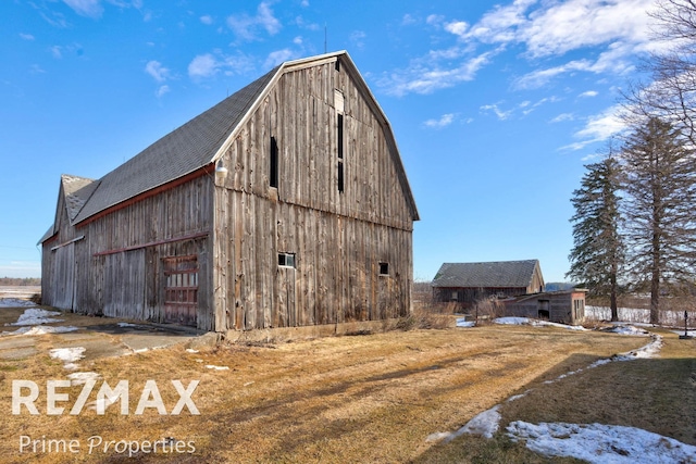 view of barn