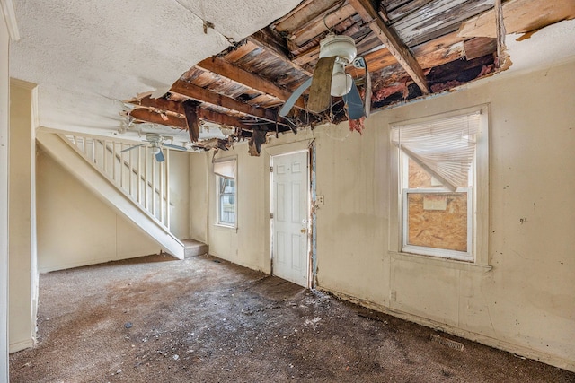 entryway with stairs