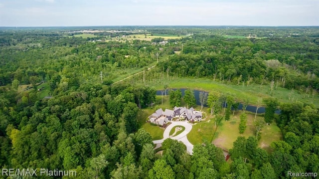 1286 Gray Fox Ct, Howell, MI 48843 - aerial view of property's location with a heavily wooded area