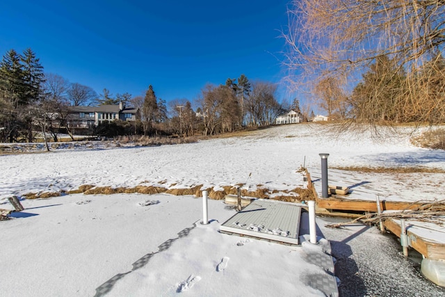 view of snowy yard