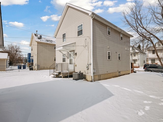 exterior space featuring central AC