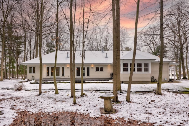 view of ranch-style home