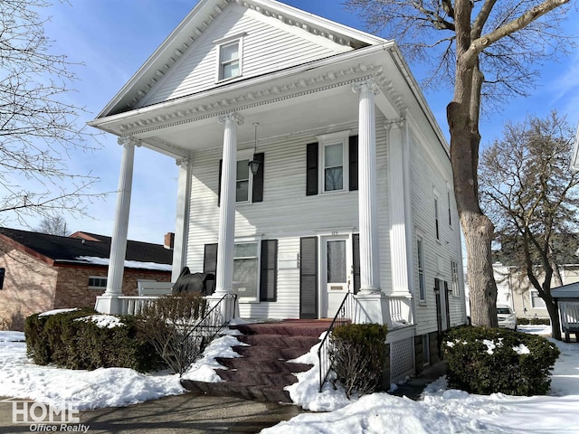 view of greek revival house