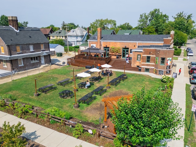 drone / aerial view featuring a residential view